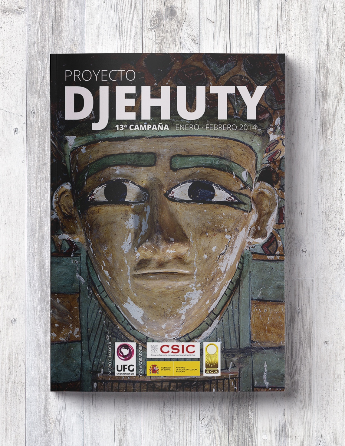 Diseño y maquetación con InDesign de los dossieres del Proyecto Djehuty. 