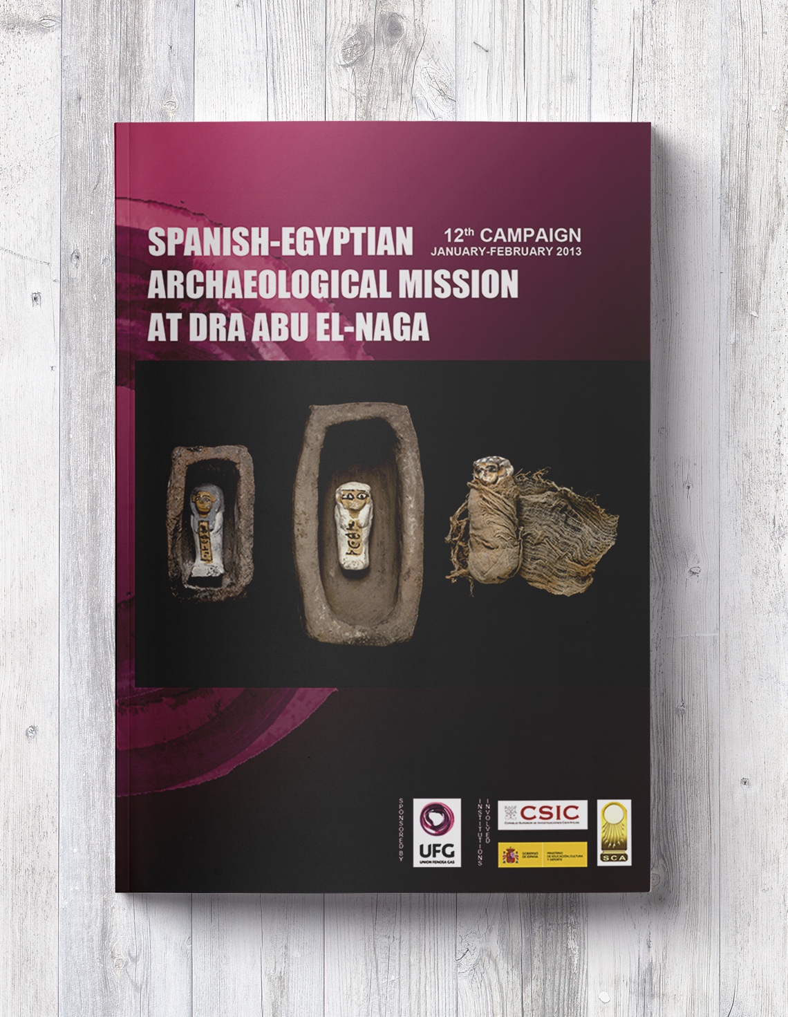 Diseño y maquetación con InDesign de los dossieres del Proyecto Djehuty. 