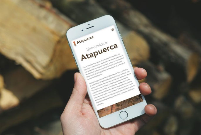 Propuesta de web responsive presentada al proyecto de Atapuerca.