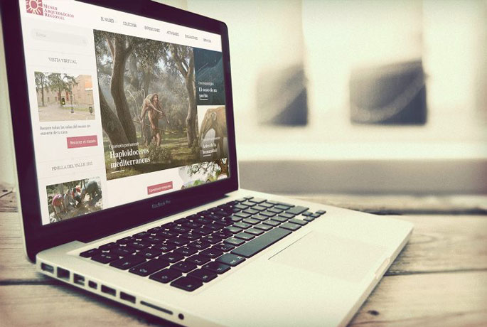 Propuesta de web responsive presentada al Museo de Arqueología Regional.